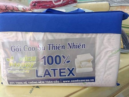 Gối Cao Su Thiên Nhiên Happy Nice Loại Oval